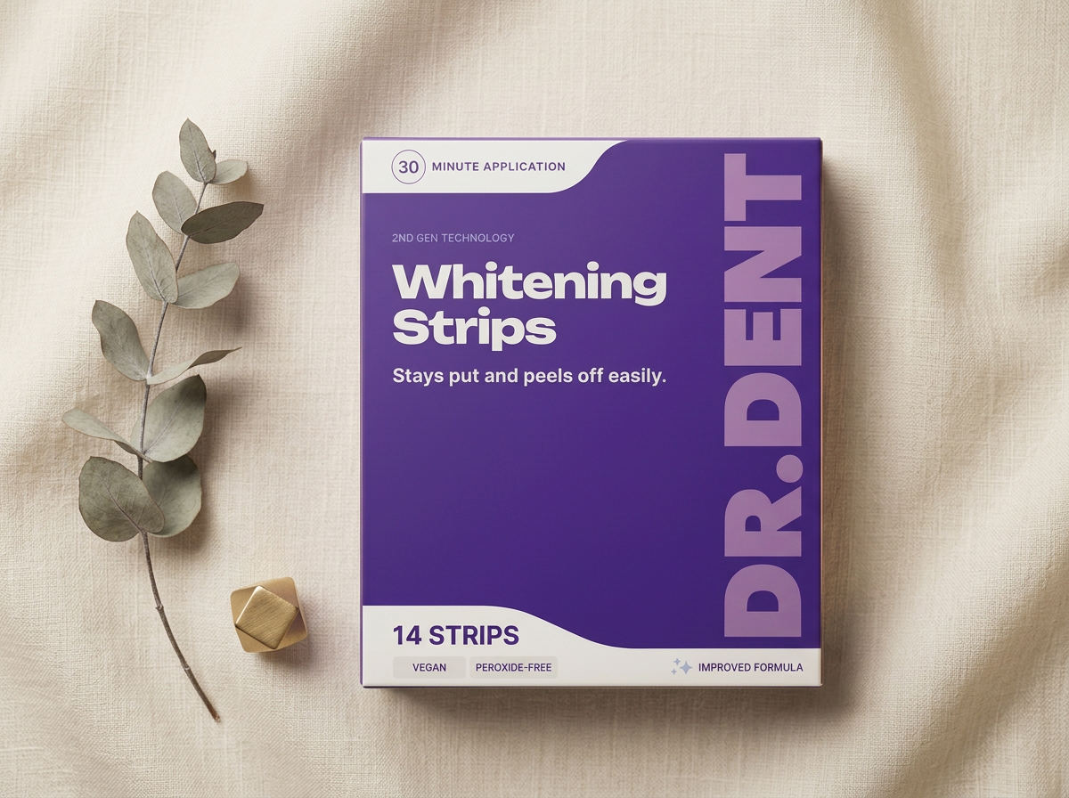 DR.DENT Whitening Strips Packaging